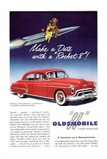 Oldsmobile 88 Make a Date with Rocket 8 General Motors Print Advertisement 1950 picture