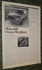 ★★1981 OLDSMOBILE OMEGA BROUGHAM ORIGINAL FIRST LOOK PREVIEW ARTICLE AD 81 picture