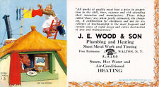J.E. Wood & Son, Plumbing and Heating, Early Advertising Ink Blotter, Unused picture