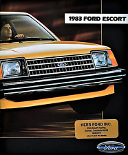 1983 FORD ESCORT  SALES BROCHURE CATALOG ~ 24 PAGES ~ 9