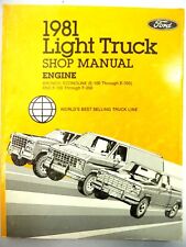 1981 Light Truck Shop Manual Engine FORD E-100 through E350  F-100 through F-350 picture