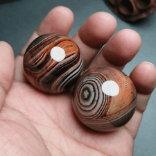 2PCS Sardonyx Silk Agate Ball Crazy Lace silk agate polished Crystal Ball Sphere picture