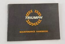 Triumph TR7 TR8 Maintenance Handbook Book North American Specification 1979 picture