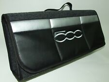 Car Boot Tidy Organizer Bag with leatherette front pocket fit Fiat 500 Abarth   picture