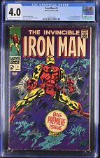 Iron Man (1968) #1 CGC VG 4.0 Origin Retold Stan Lee Marvel 1968 picture