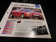 1994+ Toyota Celica GT Spec Sheet Brochure Photo Poster picture