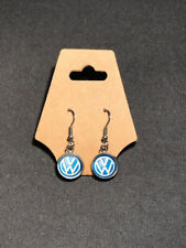 Vintage 90's VW  VOLKSWAGEN - logo ear rings , earrings gift  silver tone picture