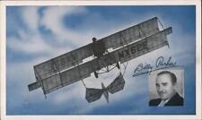 Aircraft 1912 Model Curtis Pusher Airplane Phillips 66 Chrome Postcard Vintage picture