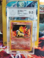 Pokemon Card Card Fire Fire Cyndaquil Neo Genesis German PGS / PSA 9.5 Mint+ picture