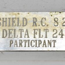 1969 Tri-Shield RC Delta 24 Participant Rallye Rally Race Sport Car Club Plaque picture