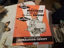 Wisconsin Heavy-Duty Air-Cooled Engines Brochure Model VH4D V-type 4 Cylinder picture