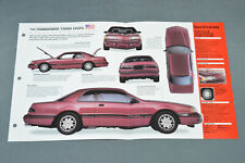 1983-1988 FORD THUNDERBIRD TURBO COUPE (1987) SPEC SHEET BROCHURE PHOTO BOOKLET picture