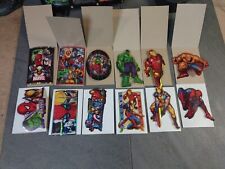 2010 Marvel Heroes Vending Machine Stickers, Complete Set Of 12. A & A Global In picture