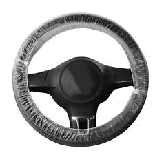 100X Car Elastic Disposable Plastic Steering Wheel Cover Waterproof Universal picture