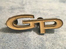 GM 1967-68 PONTIAC GRAND PRIX SCRIPT GP EMBLEM BADGE # 1 9784506 66218 OEM PART picture