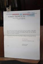 Vintage 1964-1965 Chevelle  Huddleston Chevrolet LaFollette TN Recall Letter picture