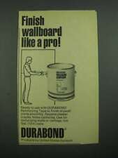 1976 United States Gypsum Durabond Wallboard Compound Ad picture