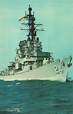 Spring Valley CA, USS Waddell DDG-24 US Navy Destroyer, Vintage Postcard picture