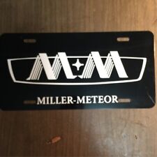 M&M Miller Meteor License Plate For You hearse Or Daily Driver picture