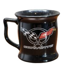 Corvette Coffee Cup Mug Encore Black Tea Sports Car Logo Emblem Graphic picture