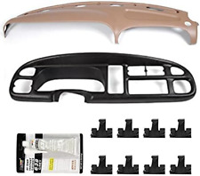 Dash Bezel + Dashboard Cover Set W/Clips Compatible with 1998-2002 Dodge Ram 150 picture