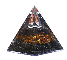 Organite Orgone Pyramid Extra Large 95 MM - Orgone Energy Pyramid with Evil Eye, picture