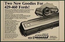 Moroso 429 460 Ford Valve Covers Aluminum Water Pump Vintage Print Ad 1986 picture