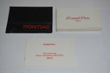 2004 PONTIAC GRAND PRIX OWNERS MANUAL GUIDE BOOK SET WITH CASE OEM picture