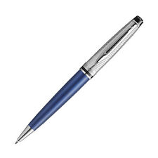 Waterman Expert Deluxe Ballpoint Pen in Metallic Blue with Chrome Trim - NEW picture