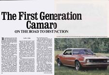 1967-1968-1969-1970 1/2 CHEVROLET CAMARO - NICE 6-PAGE ARTICLE / AD picture