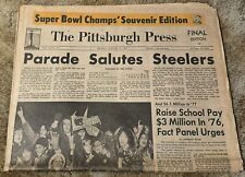 Pittsburgh Press 1979 Steelers Super Bowl X Victory Full Newspaper picture