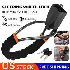 Anti-theft Steering Wheel Lock Seat Belt w/ 3 Keys Universal for Car Trucks SUV picture