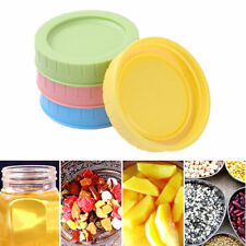 4pcs 70mm Plastic Storage Leakproof Replacement Caps Lids&Silicone Seal O Rings picture