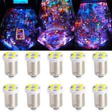 10Pcs Pinball LED Bulbs 4 SMD Bulbs 6.3V BA9S 6000K White #44 #47 Light Gottlieb picture