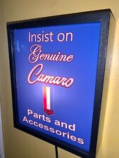 Chevy Camaro GenParts Garage Dealership Bar Man Cave Lighted Advertising Sign picture