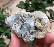 169.6 gram Aquamarine Crystal Speicmen Combined with Mayka &Feldspar from Skurdu picture