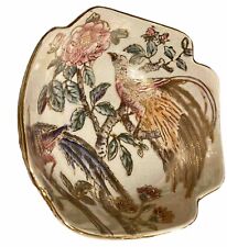 Vintage Toyo Japanese Gold Overlay Floral/Bird Ceramic Bowl 5.5” picture