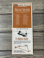 Vintage April 1 1968 thru April 27 1968 New York Combined Timetables  picture