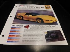 1984-1996 Chevrolet Corvette Spec Sheet Brochure Photo Poster Callaway C7R picture