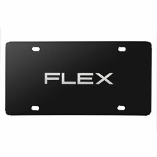 Ford Flex 3D Nameplate Black Stainless Steel License Plate picture