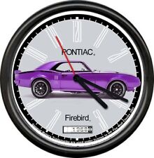 Licensed 1968 Pontiac Firebird Plum Crazy Purple General Motors Wall Clock picture