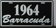 METAL LICENSE PLATE 1964 BARRACUDA FITS PLYMOUTH A BODY MOPAR FORMULA S 273 picture