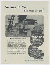 1946 SKF Bearings Advertisement: Euclid 15 Ton Rear Dump Truck Featured picture