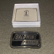 Vintage Baldwin Filters, Brass Belt Buckle. Excellent Condition. . picture