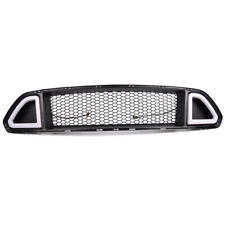 Fit For 2015-2017 Ford Mustang Front Bumper Mesh Grille Grill W/ LED DRL Lights picture