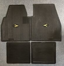  1955-1962 Plymouth Dodge DeSoto Chrysler Imperial Floor Mats Set BLACK picture