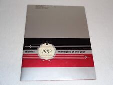 Oldsmobile 1983 District Managers of the Year Rare Auto History Publication picture
