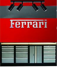 Ferrari Sign, Brushed Aluminum Lettering, 3 Feet Wide, Garage Sign, Gift picture