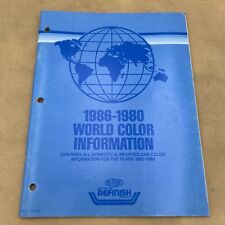 1980-1985 World Color Information Book for all Domestic and Imported Cars picture