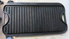 Lodge Pro Grid Iron Cast Iron Griddle Skillet 20” x 10 ½” Pre-Owned PG12 picture